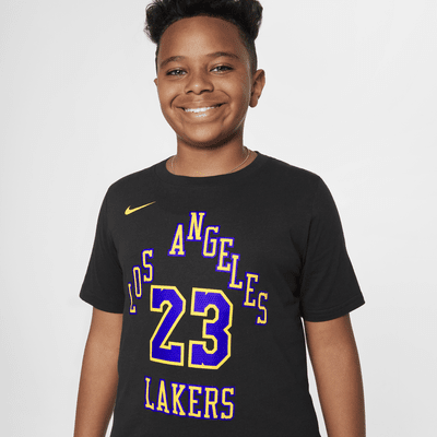 LeBron James Los Angeles Lakers City Edition Older Kids' (Boys') Nike NBA T-Shirt