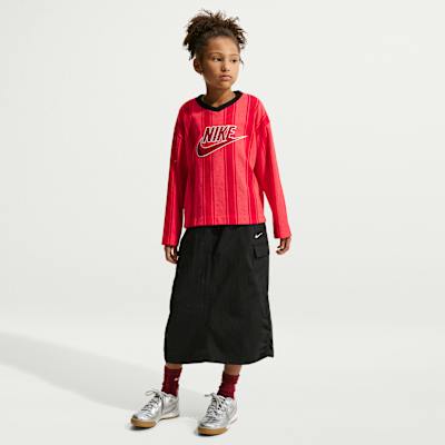 Nike Sportswear Collection Big Kids' Long-Sleeve Mesh Jersey