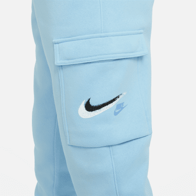 Nike Sportswear Older Kids' (Boys') Fleece Graphic Cargo Trousers. Nike NO