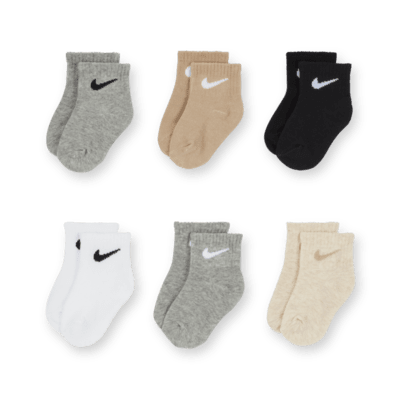 Calcetines al tobillo para bebé (12 a 24 meses) (6 pares) Nike Swoosh