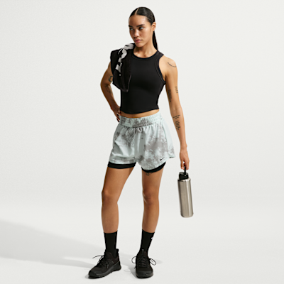 Nike One Women's Dri-FIT High-Waisted 8cm (approx.) 2-in-1 Shorts