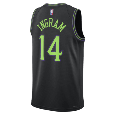 Jersey Nike Dri-FIT Swingman de la NBA para hombre Brandon Ingram New Orleans Pelican City Edition 2023/24