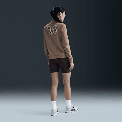 Nike Sportswear Club Fleece Women's Mock-Neck 1/2-Zip Graphic Top