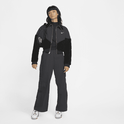 Chamarra de tejido Fleece para mujer Nike Sportswear Icon Clash