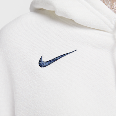 Nike Sportswear 女款寬短版毛圈布套頭連帽上衣