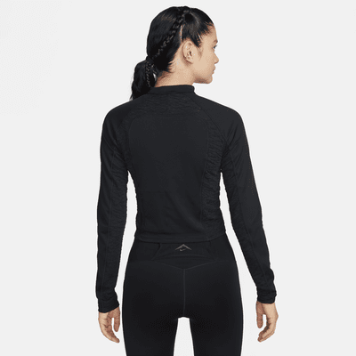 Langærmet Nike Dri-FIT-løbeoverdel til kvinder