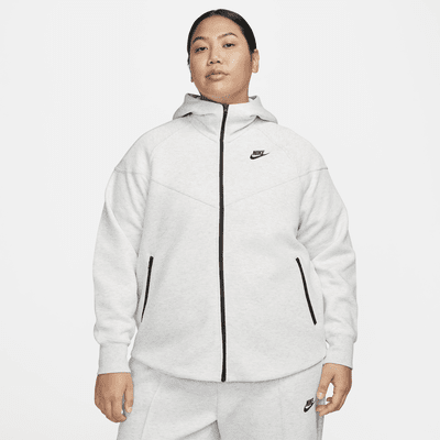 Sudadera con gorro de cierre completo para mujer talla grande Nike Sportswear Tech Fleece Windrunner