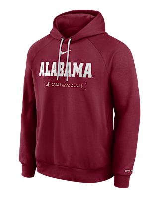 Мужское худи Alabama Courtside Basketball Practice Nike Dri-FIT Pullover Hoodie для баскетбола