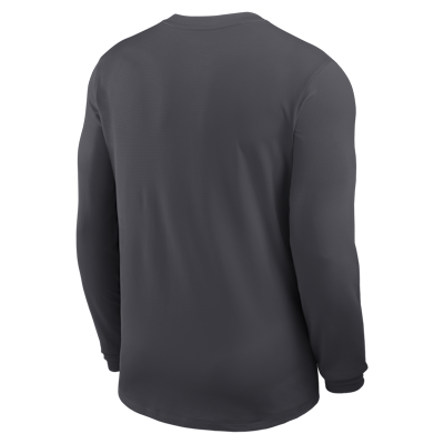 Playera de manga larga universitaria Nike Dri-FIT para hombre Alabama Sideline Coach