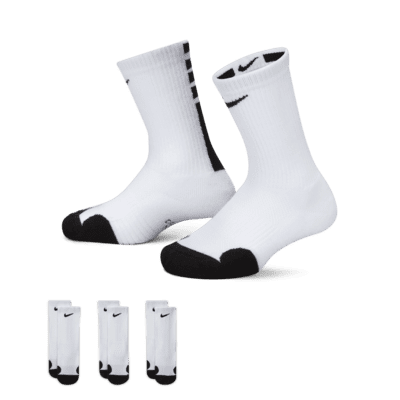 Nike Dri-FIT Elite Little Kids' Crew Socks (3 Pairs)