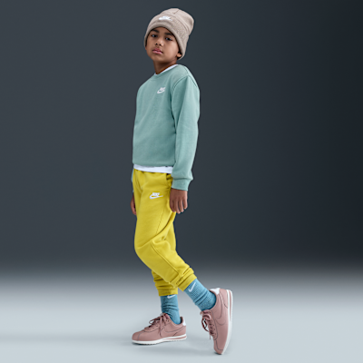 Sudadera de cuello redondo para niños talla grande Nike Sportswear Club Fleece