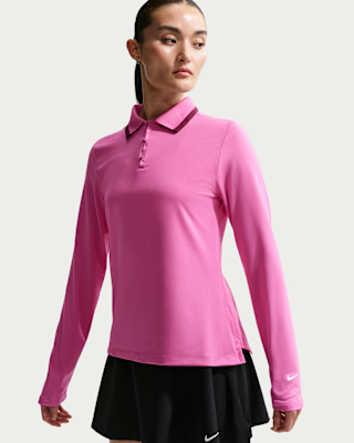 Женские  Nike Tour Dri-FIT UV Protection Long-Sleeve Golf Polo