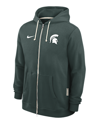 Мужское худи Michigan State Sideline Nike Dri-FIT College Full-Zip Hoodie