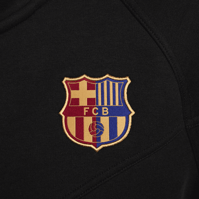 Damska bluza piłkarska z kapturem i zamkiem na całej długości Nike FC Barcelona Tech Fleece Windrunner