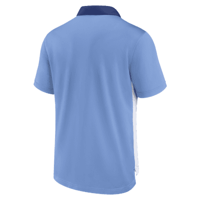 Chicago Cubs Hairline Stripe Performance Polo Sky / M