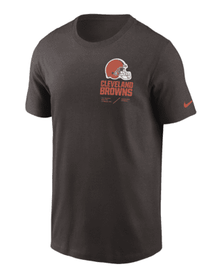 Men's Nike Brown Cleveland Browns Lockup Essential T-Shirt Size: Small