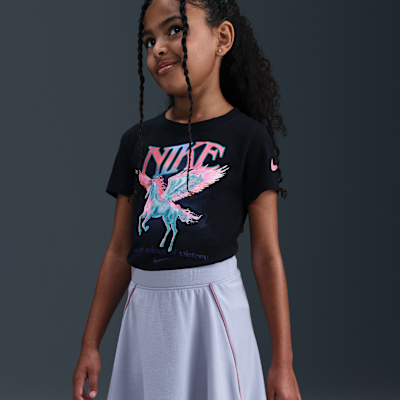 Conjunto deportivo de 2 piezas con falda scooter para niña talla pequeña Nike Varsity Prep
