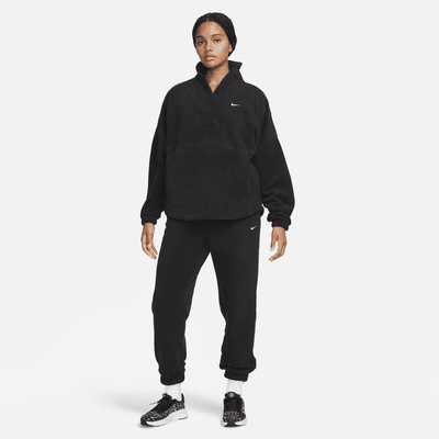 Haut à manches longues oversize en tissu Fleece Nike Therma-FIT One pour femme