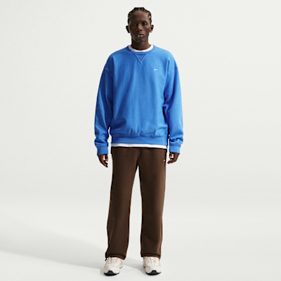 Nike Solo Swoosh fleecetrui met ronde hals voor heren