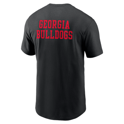 Georgia 2-Hit Stacked Men's Nike College T-Shirt