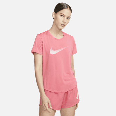 Nike Dri-FIT One Hardlooptop met korte mouwen voor dames