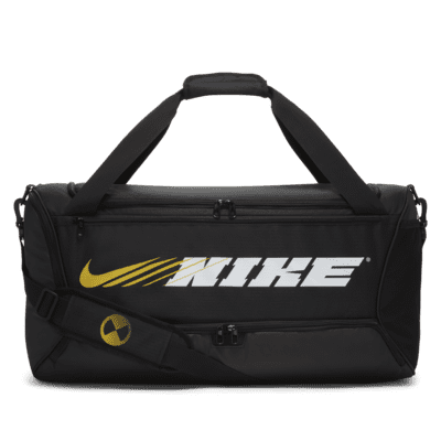 gray nike duffel bag