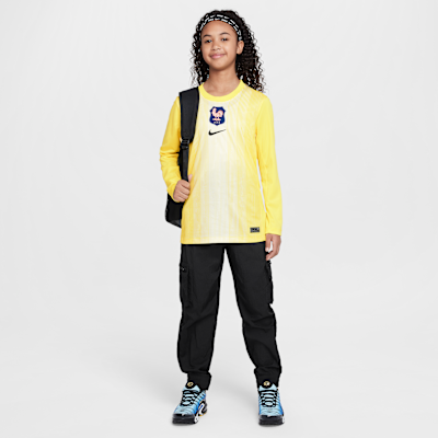 FFF 2025/26 Stadium Goalkeeper Older Kids' Nike Dri-FIT Football Replica Long-Sleeve Shirt