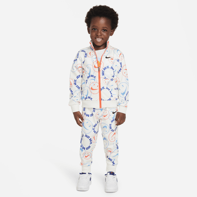 Nike Smiley Swoosh Printed Tricot Set Toddler Tracksuit