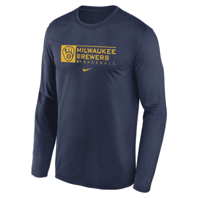 Men's Milwaukee Brewers Nike Royal MLB Brew Crew Local Phrase T-Shirt