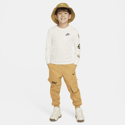 Nike Retro Sticker Little Kids' Long Sleeve Graphic T-Shirt