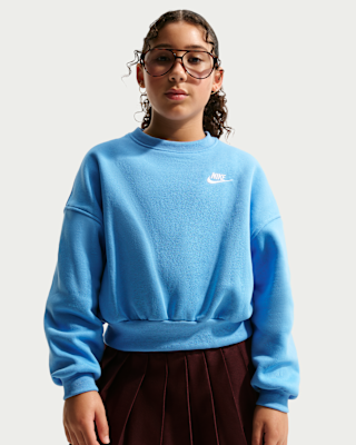 Детский свитшот Nike Sportswear Club Fleece Girls' Boxy Crew-Neck