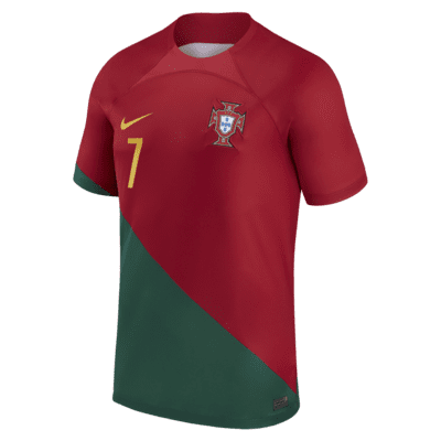 Jersey de fútbol Nike Dri-FIT de la selección nacional de Portugal local 2022/23 Stadium (Cristiano Ronaldo) para hombre