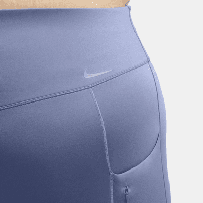 Shorts de ciclismo con bolsillos de tiro medio de 20 cm de sujeción firme para mujer Nike Go