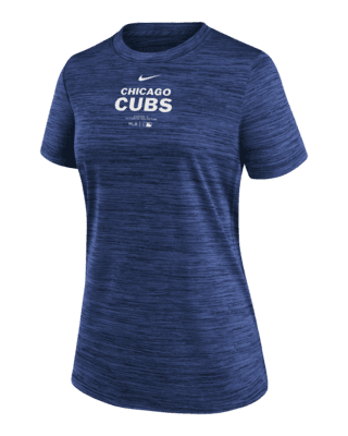 Женская футболка Chicago Cubs Authentic Collection Practice Velocity Nike Dri-FIT MLB