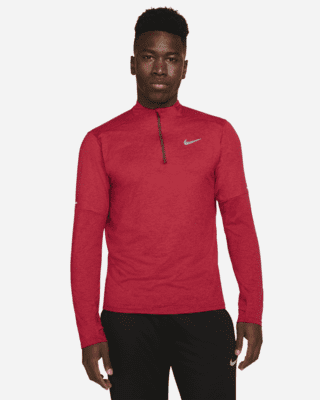 nike red half zip top