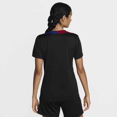 FC Barcelona Strike Nike Dri-FIT knit voetbaltop met korte mouwen voor dames