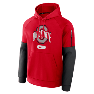 Ohio State Buckeyes Fitness Men’s Nike Therma College Pullover Hoodie