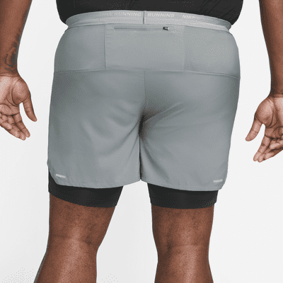 Shorts de running híbridos Dri-FIT de 12.5 cm para hombre Nike Stride