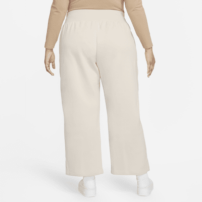 Nike Sportswear Phoenix Fleece-sweatpants med høj talje og brede ben til kvinder (plus size)