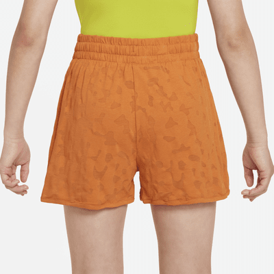 Nike Dri-FIT Breezy Big Kids' (Girls') High-Waisted Training Shorts