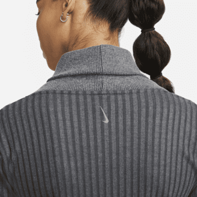 Sudadera de tela de canalé para mujer Nike Yoga Luxe