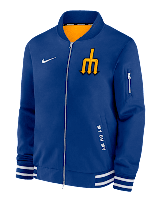 Мужская куртка Seattle Mariners Authentic Collection City Connect Nike MLB Full-Zip Bomber