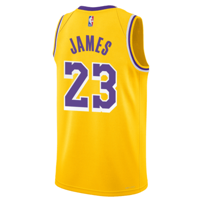 Jersey de alero polivalente Nike NBA para niños talla grande LeBron James Los Angeles Lakers 2023/24 Icon Edition