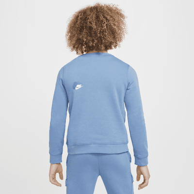 Sweatshirt de gola redonda Nike Sportswear Standard Issue Júnior (Rapaz)