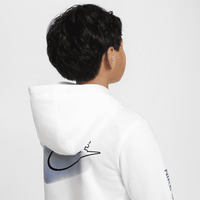 Felpa pullover in fleece con cappuccio Nike Sportswear Standard Issue – Ragazzo