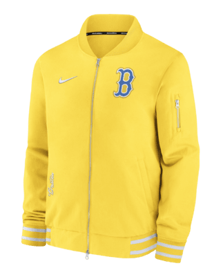 Мужская куртка Boston Red Sox Authentic Collection City Connect Game Time Nike MLB Full-Zip Bomber