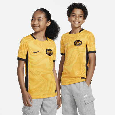 Australia 2023 Stadium Home Big Kids' Nike Dri-FIT Soccer Jersey