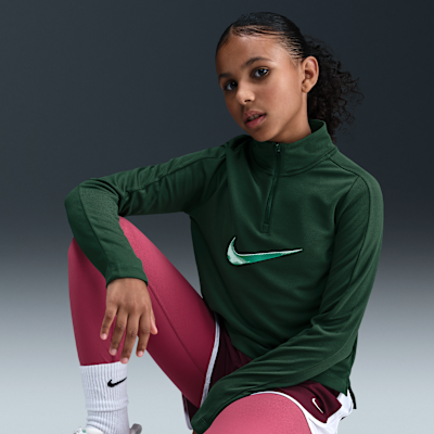 Nike Pro Parte de arriba Dri-FIT  con cremallera de 1/4 - Niña