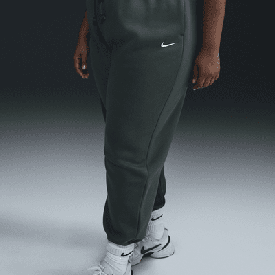 Nike Sportswear Phoenix Fleece Yüksek Belli Bol Kesimli Kadın Eşofman Altı (Büyük Beden)