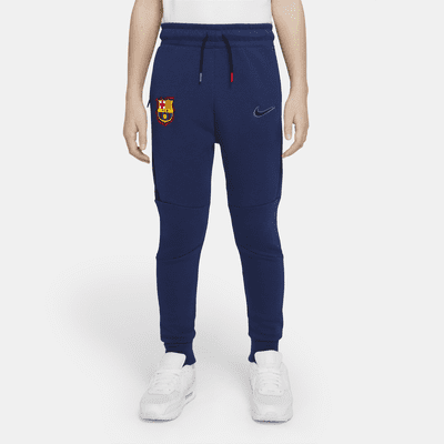 Sticker FC Barcelona Navy Joggers Sweatpants Fleece Pants Youth Boys 